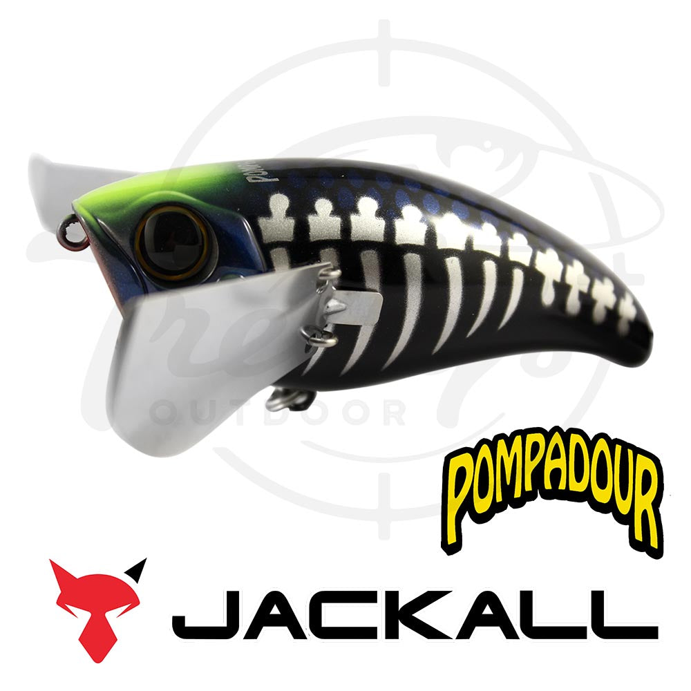 Jackall Pompadour Topwater Lure Color Bone Whitebone White